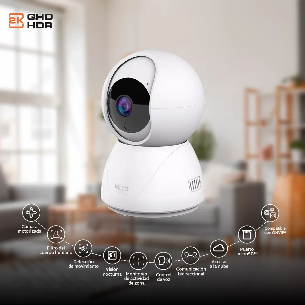 CAMARA SEGURIDAD INTERNA NEXXT NCH-IP11  2K PTZ (MOTORIZADA)