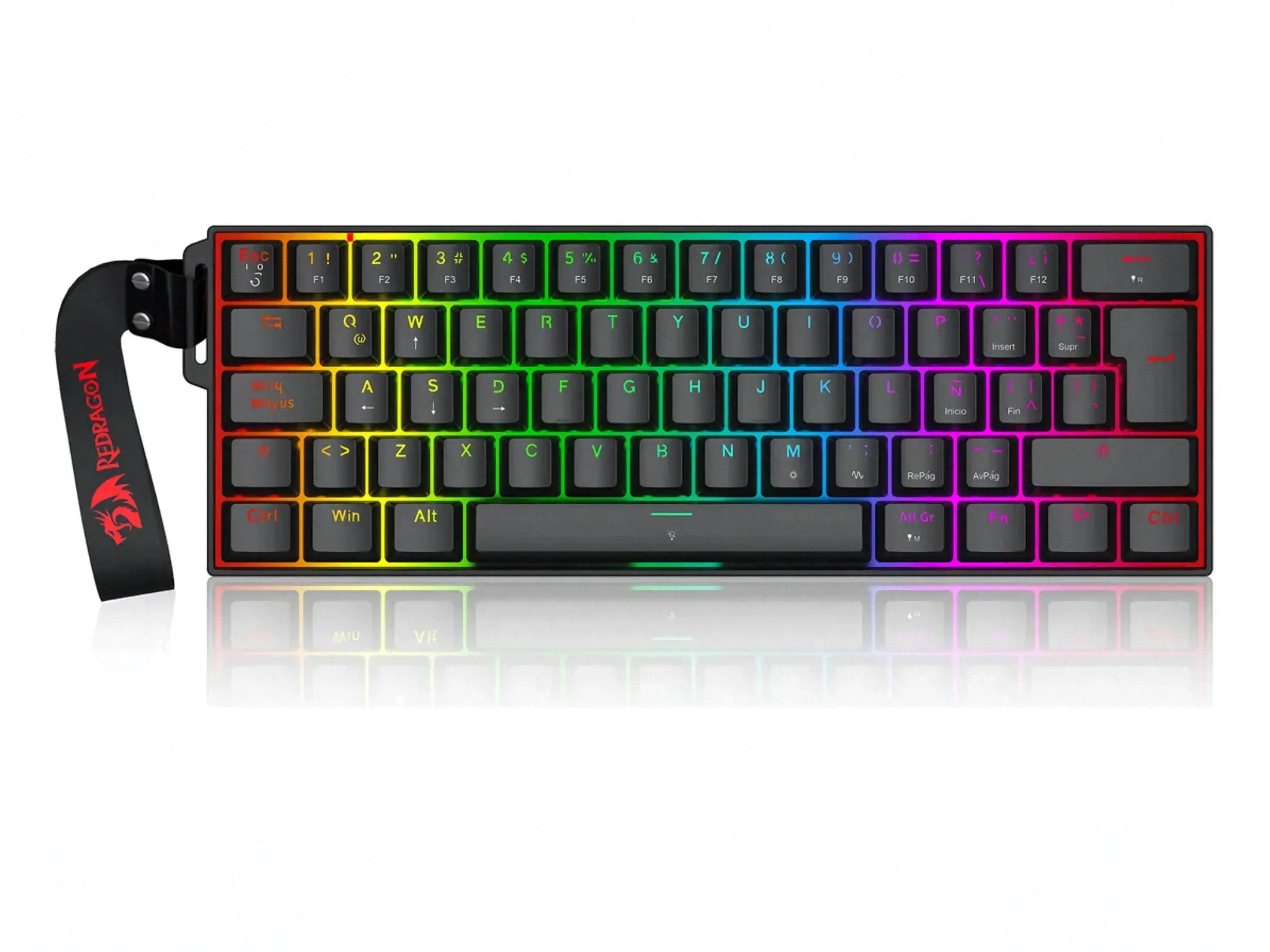 Teclado Redragon Fizz K617 Magnético Negro — foto 2