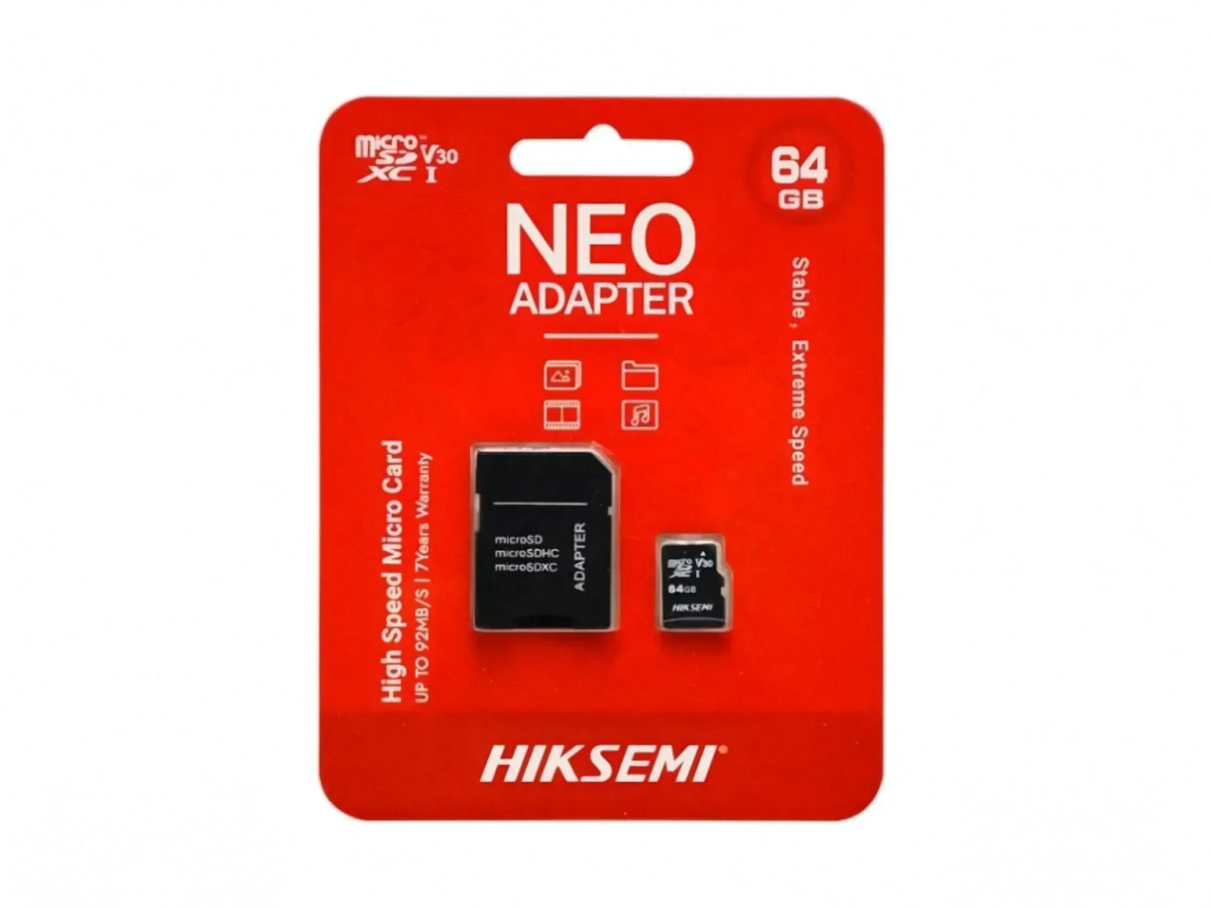 MicroSD HIKSEMI 64Gb NEO c/Adap