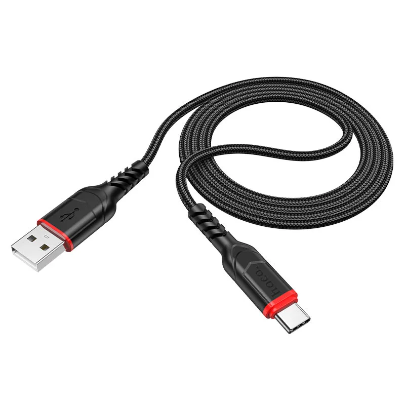 CABLE HOCO PREMIUM X59 VICTORY   USB A TIPO C  2 MTS BLACK