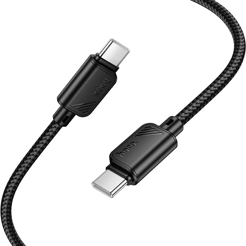 CABLE HOCO PREMIUM  X113 TIPO C a TIPO C   PD 60W    1MTS  BLACK