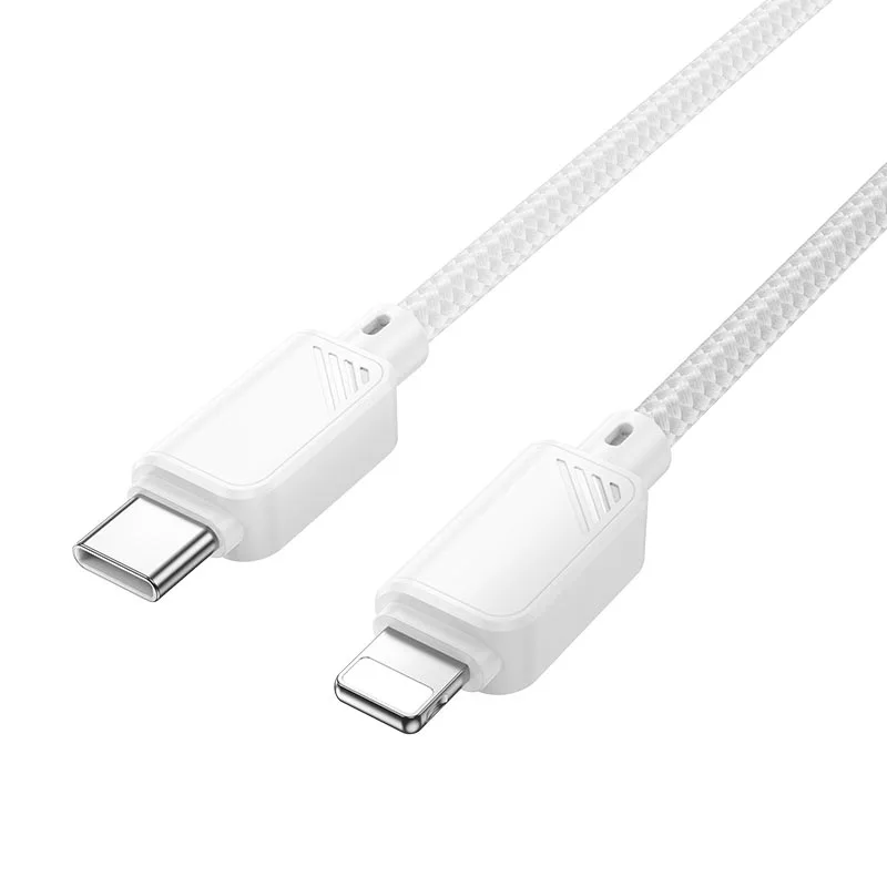 CABLE HOCO PREMIUM  X113  TIPO C  a  LIGHTNING  PD 27W   1mt  White