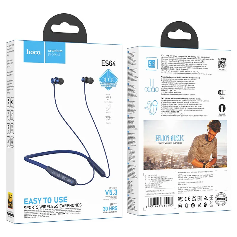 AURICULAR BT Neckband HOCO PREMIUM  ES64 
