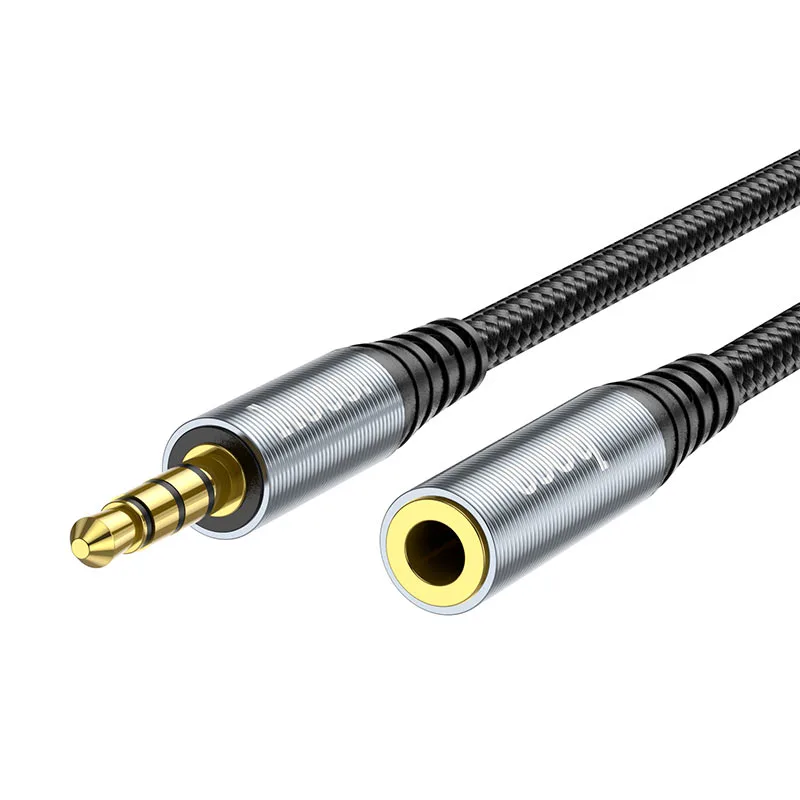 CABLE AUDIO EXTENSION HOCO PREMIUM  UPA20  1Mts  Metal Gray