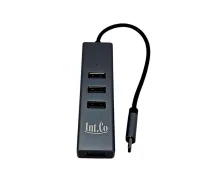 HUB USB Tipo C a 4 Puertos USB 2.0 de Aluminio HUB USB Tipo C a 4 Puertos USB 2.0 de Aluminio