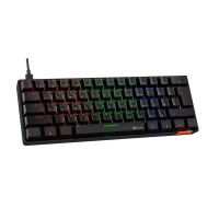 TECLADO MECANICO MEETION MK005BK BLACK 60% RGB BLUE LATINOAMERICA