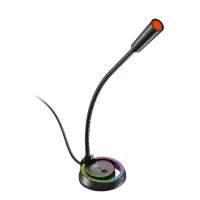 MICROFONO  GAMER  MEETION MC14 FLEXIBLE USB  CON RGB !!