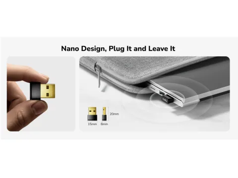 ADAPTADOR BLUETOOTH CUDY  BU530   Bluetooth 5.3  para WINDOWS