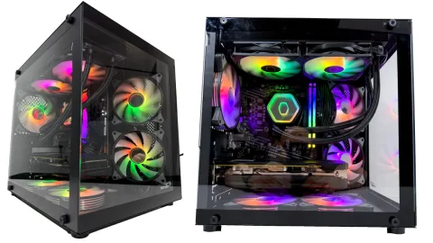GABINETE MICRO ATX SENTEY ZEUS Black,5 Fan Argb , Vidrio Lateral/Frontal  GAMER