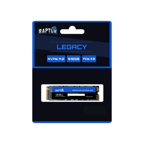 Disco SSD M.2 Raptor 512Gb Legacy NVMe PCIe 3.0