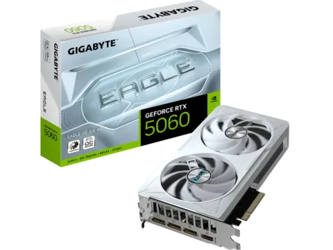 PLACA DE VIDEO  GeForce RTX 5060 8GB 2X  GIGABYTE EAGLE OC ICE /PALIT/MSI