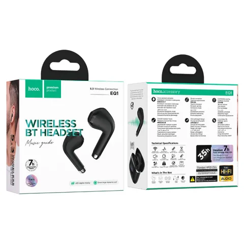 AURICULAR BT TWS  HOCO PREMIUM  EQ1 