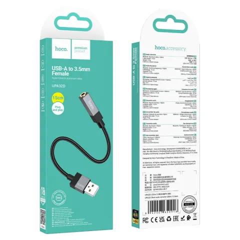 CONVERTIDOR DE AUDIO HOCO PREMIUM 
